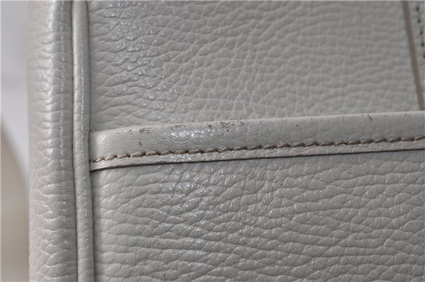 Authentic BURBERRY Vintage Leather Shoulder Cross Body Bag Purse White 0119E