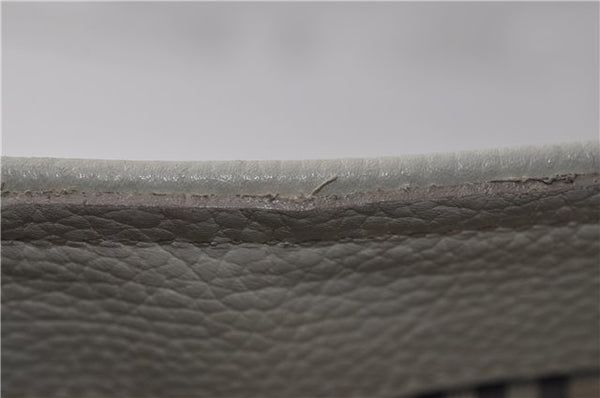 Authentic BURBERRY Vintage Leather Shoulder Cross Body Bag Purse White 0119E