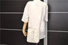 Authentic BURBERRY Vintage Leather Shoulder Cross Body Bag Purse White 0119E