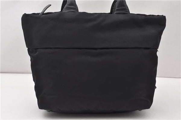 Authentic PRADA Nylon Tessuto Leather 2Way Shoulder Tote Bag Black 0119G