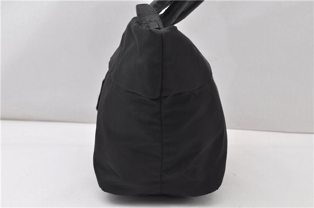 Authentic PRADA Nylon Tessuto Leather 2Way Shoulder Tote Bag Black 0119G