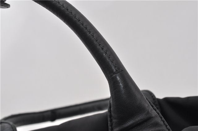 Authentic PRADA Nylon Tessuto Leather 2Way Shoulder Tote Bag Black 0119G