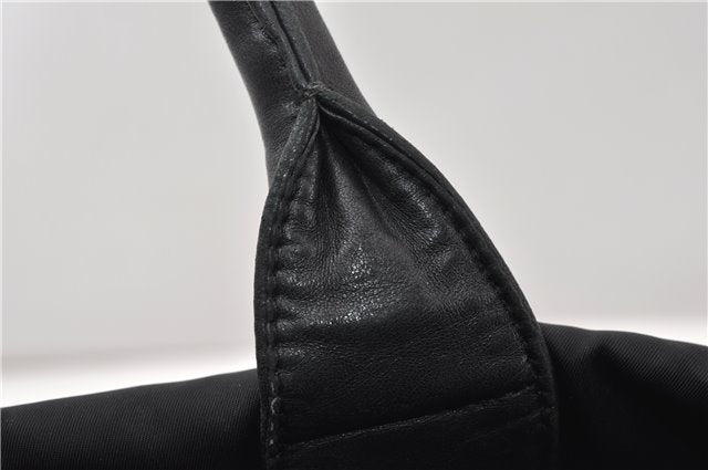 Authentic PRADA Nylon Tessuto Leather 2Way Shoulder Tote Bag Black 0119G