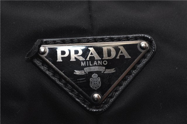 Authentic PRADA Nylon Tessuto Leather 2Way Shoulder Tote Bag Black 0119G