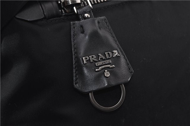 Authentic PRADA Nylon Tessuto Leather 2Way Shoulder Tote Bag Black 0119G