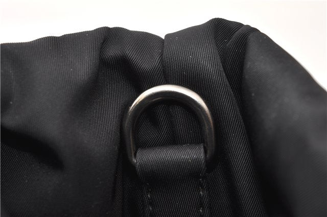 Authentic PRADA Nylon Tessuto Leather 2Way Shoulder Tote Bag Black 0119G