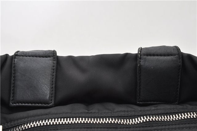 Authentic PRADA Nylon Tessuto Leather 2Way Shoulder Tote Bag Black 0119G