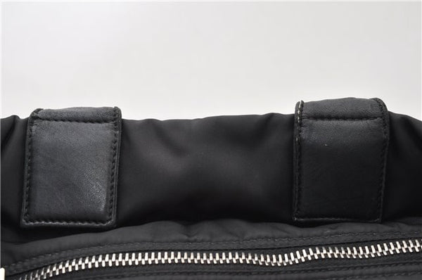 Authentic PRADA Nylon Tessuto Leather 2Way Shoulder Tote Bag Black 0119G