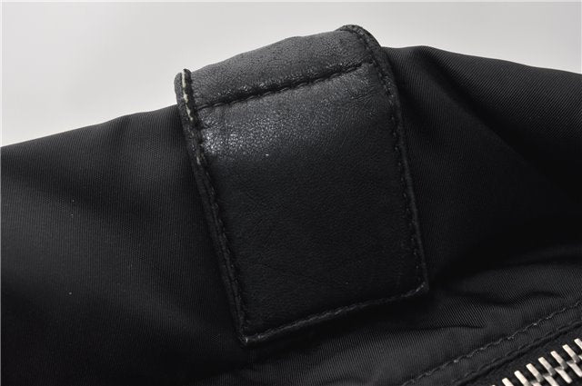 Authentic PRADA Nylon Tessuto Leather 2Way Shoulder Tote Bag Black 0119G