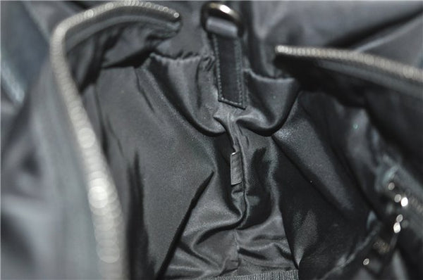 Authentic PRADA Nylon Tessuto Leather 2Way Shoulder Tote Bag Black 0119G