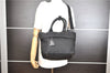 Authentic PRADA Nylon Tessuto Leather 2Way Shoulder Tote Bag Black 0119G