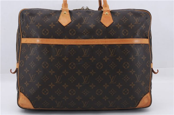 Auth Louis Vuitton Monogram M53362 Porte Documents Voyage 2 Compartments 0120D