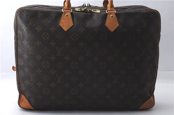 Auth Louis Vuitton Monogram M53362 Porte Documents Voyage 2 Compartments 0120D