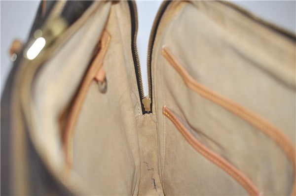 Auth Louis Vuitton Monogram M53362 Porte Documents Voyage 2 Compartments 0120D