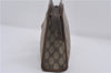 Authentic GUCCI Vintage Clutch Hand Bag Purse GG PVC Leather Brown 0120E