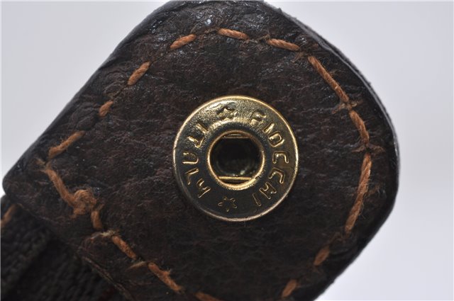 Authentic GUCCI Vintage Clutch Hand Bag Purse GG PVC Leather Brown 0120E