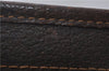 Authentic GUCCI Vintage Clutch Hand Bag Purse GG PVC Leather Brown 0120E