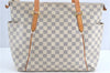 Authentic Louis Vuitton Damier Azur Totally MM Tote Bag N51262 LV 0121C