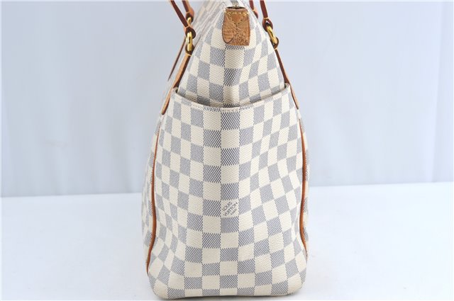 Authentic Louis Vuitton Damier Azur Totally MM Tote Bag N51262 LV 0121C