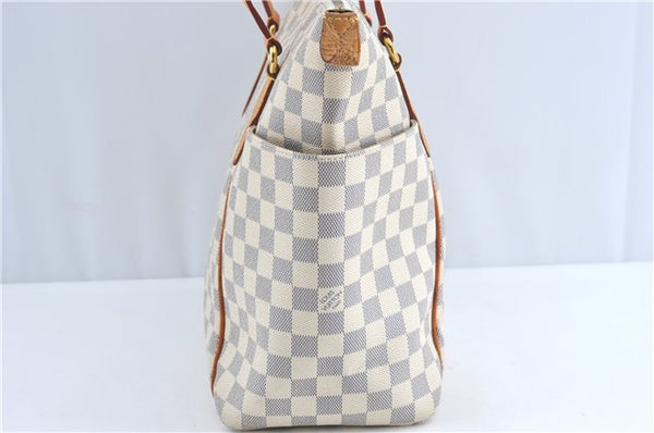 Authentic Louis Vuitton Damier Azur Totally MM Tote Bag N51262 LV 0121C