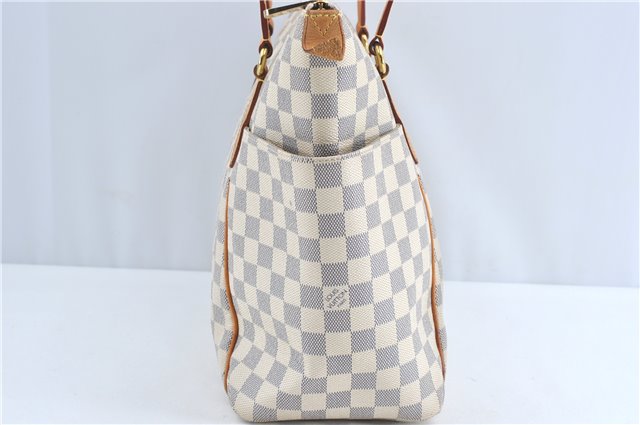 Authentic Louis Vuitton Damier Azur Totally MM Tote Bag N51262 LV 0121C
