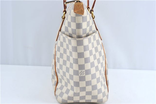 Authentic Louis Vuitton Damier Azur Totally MM Tote Bag N51262 LV 0121C