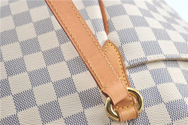 Authentic Louis Vuitton Damier Azur Totally MM Tote Bag N51262 LV 0121C