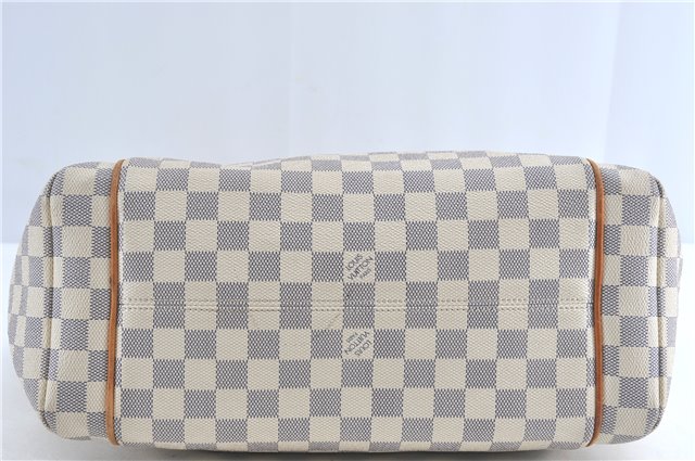 Authentic Louis Vuitton Damier Azur Totally MM Tote Bag N51262 LV 0121C