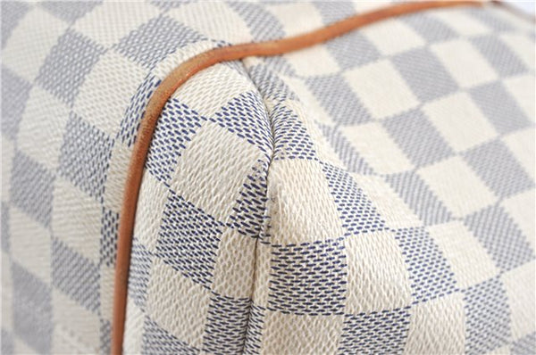 Authentic Louis Vuitton Damier Azur Totally MM Tote Bag N51262 LV 0121C