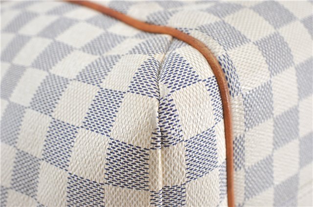 Authentic Louis Vuitton Damier Azur Totally MM Tote Bag N51262 LV 0121C