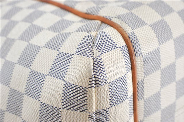 Authentic Louis Vuitton Damier Azur Totally MM Tote Bag N51262 LV 0121C