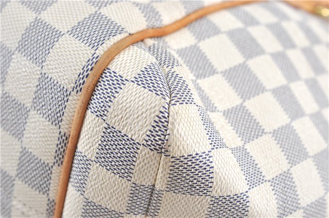 Authentic Louis Vuitton Damier Azur Totally MM Tote Bag N51262 LV 0121C