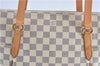 Authentic Louis Vuitton Damier Azur Totally MM Tote Bag N51262 LV 0121C
