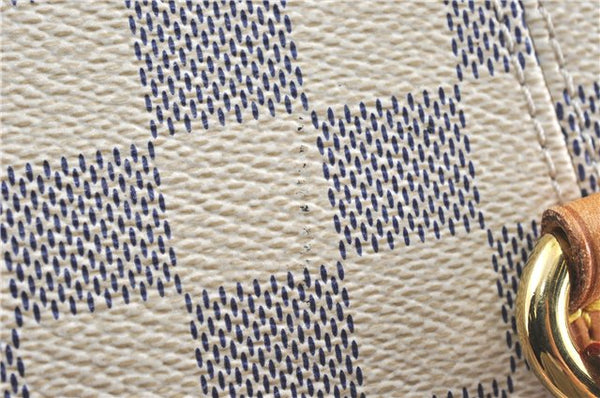 Authentic Louis Vuitton Damier Azur Totally MM Tote Bag N51262 LV 0121C