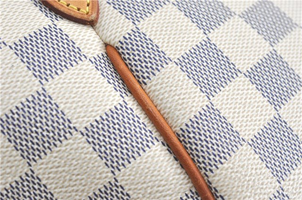 Authentic Louis Vuitton Damier Azur Totally MM Tote Bag N51262 LV 0121C