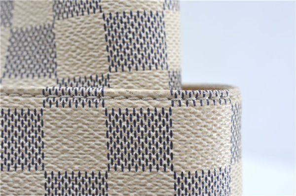 Authentic Louis Vuitton Damier Azur Totally MM Tote Bag N51262 LV 0121C