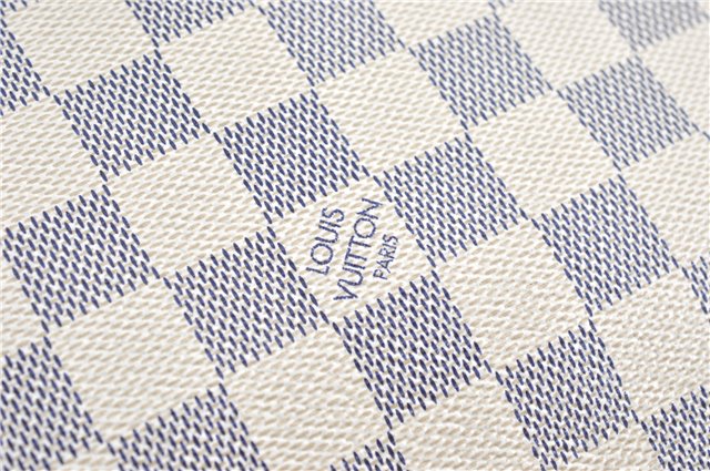 Authentic Louis Vuitton Damier Azur Totally MM Tote Bag N51262 LV 0121C