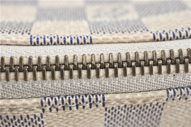 Authentic Louis Vuitton Damier Azur Totally MM Tote Bag N51262 LV 0121C