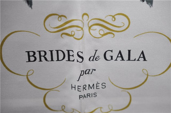 Authentic HERMES Carre 90 Scarf "BRIDES de GALA" Silk Red 0121E