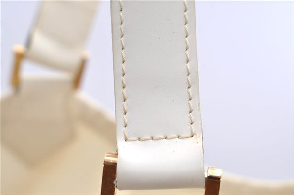 Auth Louis Vuitton Epi Plage Lagoon Bay Tote Bag M92471 Clear Beige White 0122E