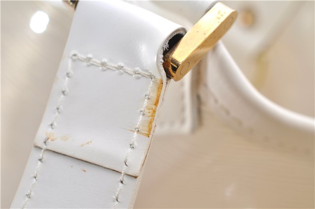 Auth Louis Vuitton Epi Plage Lagoon Bay Tote Bag M92471 Clear Beige White 0122E