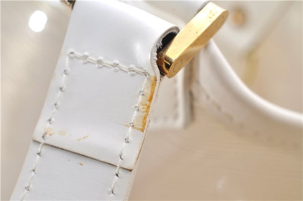 Auth Louis Vuitton Epi Plage Lagoon Bay Tote Bag M92471 Clear Beige White 0122E