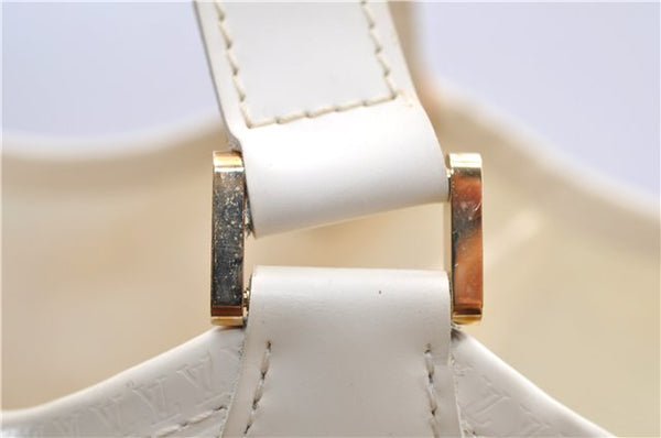 Auth Louis Vuitton Epi Plage Lagoon Bay Tote Bag M92471 Clear Beige White 0122E