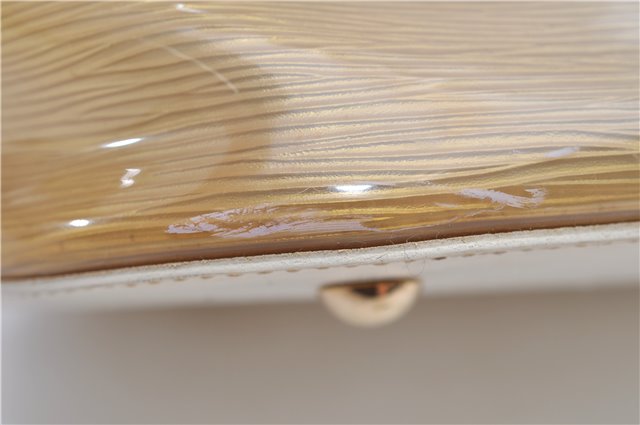 Auth Louis Vuitton Epi Plage Lagoon Bay Tote Bag M92471 Clear Beige White 0122E