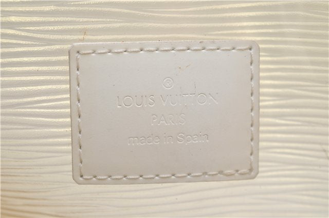 Auth Louis Vuitton Epi Plage Lagoon Bay Tote Bag M92471 Clear Beige White 0122E