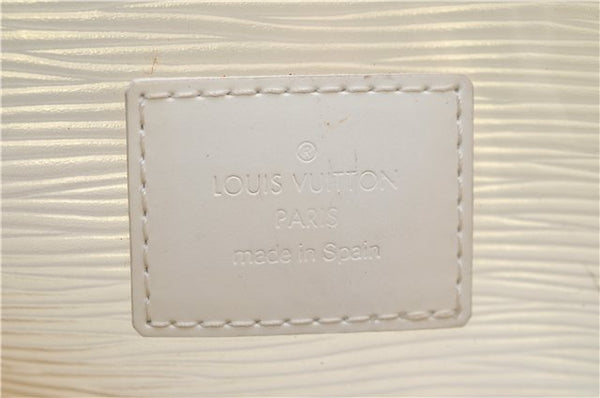Auth Louis Vuitton Epi Plage Lagoon Bay Tote Bag M92471 Clear Beige White 0122E