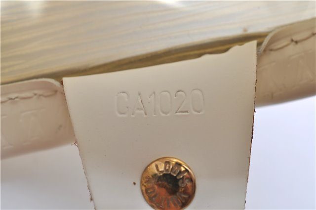 Auth Louis Vuitton Epi Plage Lagoon Bay Tote Bag M92471 Clear Beige White 0122E