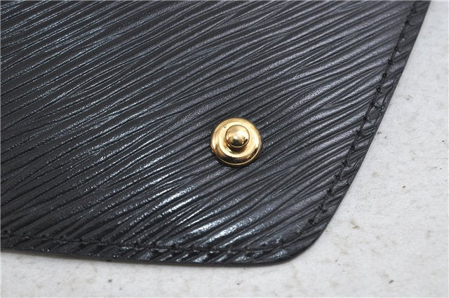 Authentic Louis Vuitton Epi Arts Deco Clutch Bag Black M52632 LV 0123D