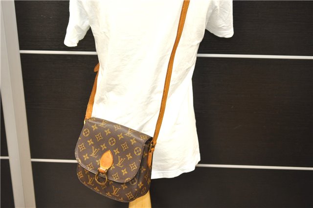 Auth Louis Vuitton Monogram Saint Cloud MM Shoulder Cross Bag M51243 LV 0124D