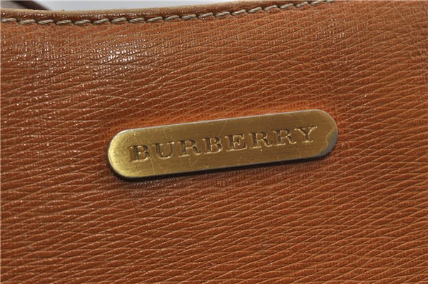 Authentic BURBERRY Vintage Leather Shoulder Hand Bag Brown 0124E